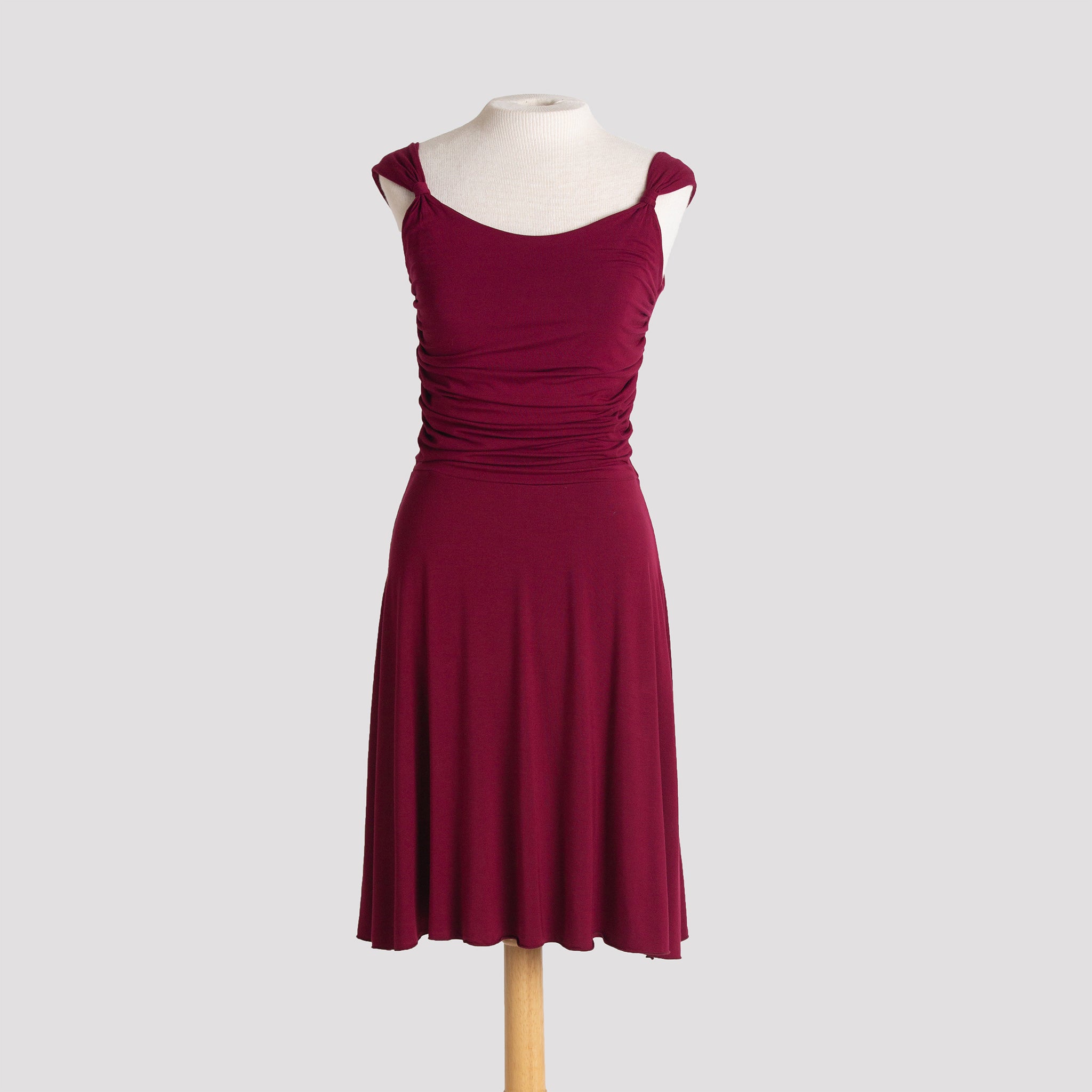 Audrey Dress in Burgundy