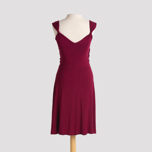 Audrey Dress in Burgundy