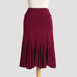 Flare Skirt in Burgundy