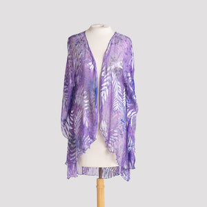 Kimono in Lavender Fern Devore