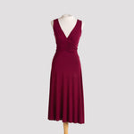 Milonga Dress in Burgundy