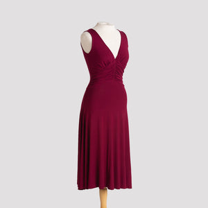 Milonga Dress in Burgundy