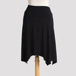 Short Handkerchief Skirt in Black